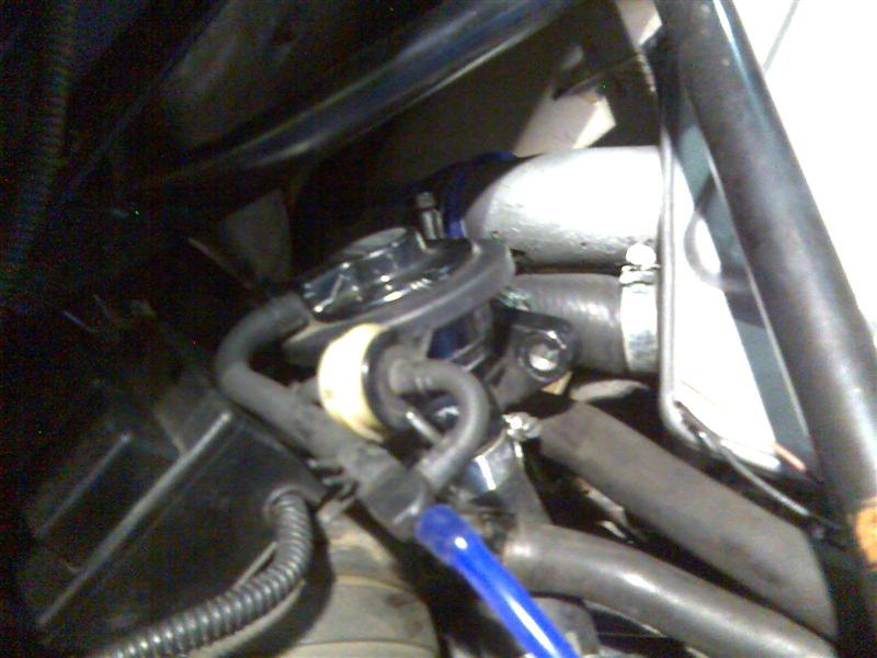 BOV plumbed into system - that's much better